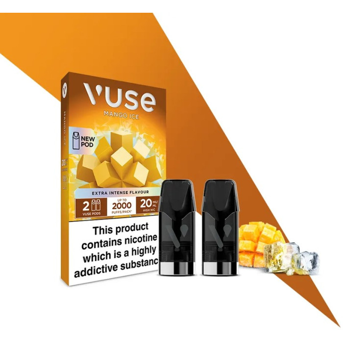 VUSE Pro Nic Salts eLiquid Pods 20  (2%) Mango Ice ( )  -  Pod     ,  VUSE Pro Nic Salts  eLiquid Pods 20  (2%)