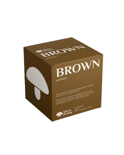 BROWN Шиїтаке 60 капсул по 0.4 г