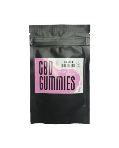 Желатинові Ведмедики CBD 50мг/шт "Стигла Вишня" (пачка 5шт)