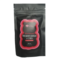 Желатинові Ведмедики CBD 25мг/шт "Стигла Вишня" (пачка 20шт)