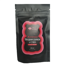 Желатинові Ведмедики CBD 25мг/шт "Стигла Вишня" (пачка 20шт)