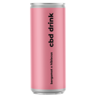 CBD Drink Hibiscus Bergamot безалкогольний газований напій з CBD 0,33 л