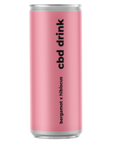 CBD Drink Hibiscus Bergamot газированный безалкогольный напиток с CBD 0,33 л