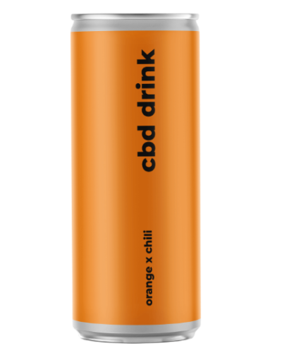 CBD Drink Orange Chili газированный безалкогольный напиток с CBD 0,33 л