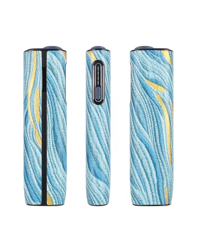 Чехол для IQOS Iluma One i Model с голубыми волнами