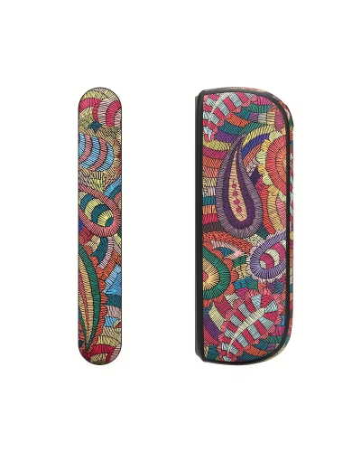 Чехол для IQOS Iluma вышитый красный