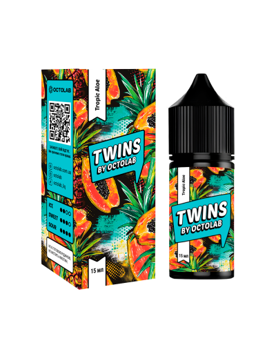 Набор для самозамеса OCTOBAR TWINS 30 мл 50 мг "Tropic Aloe" со вкусом тропические фрукты с освежающим алоэ