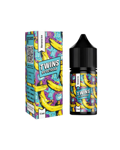 Набір для самозамісу OCTOBAR TWINS 30 мл 50 мг "Banana Ice" зі смаком банана з льодом