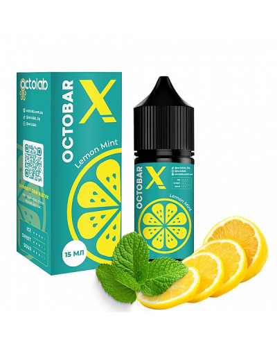 Набір для самозамісу Octobar X 30 мл 50 мг Lemon Mint (Лимон м'ята)