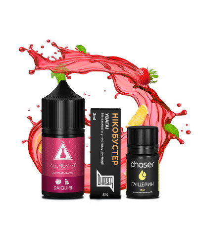 Набор для самозамеса ALCHEMIST FL 30 мл 50 мг "Daiquiri" со вкусом коктейль дайкири