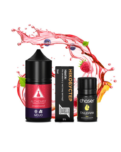 Набор для самозамеса ALCHEMIST FL 30 мл 50 мг "Mojo" со вкусом малина черника