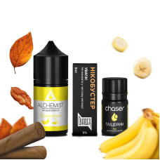 Набір для самозамісу ALCHEMIST 30 мл 50 мг Cubanana зі смаком тютюн банан