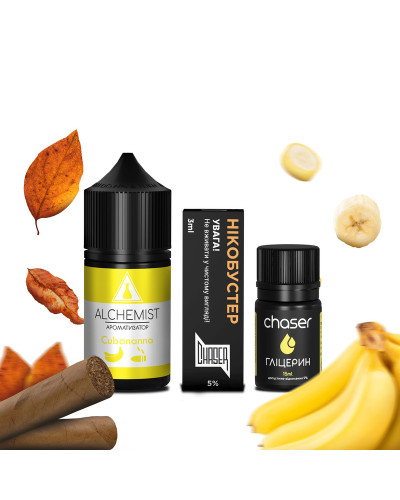Набор для самозамеса ALCHEMIST 30 мл 50 мг Cubanana со вкусом банан табак