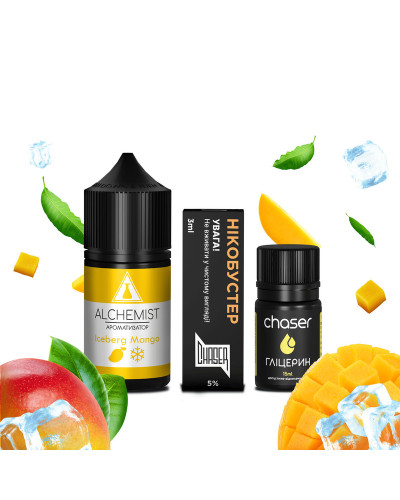 Набор для самозамеса ALCHEMIST 30 мл 50 мг Iceberg Mango со вкусом манго лёд