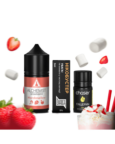 Набір для самозамісу ALCHEMIST 30 мл 50 мг Marshmellow зі смаком маршмеллоу