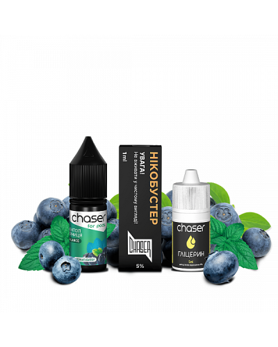 Набір для самозамісу Chaser for pods 10 мл зі смаком Чорниця Ментол