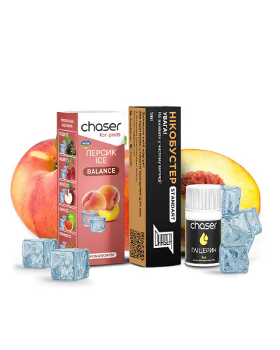 Набір для самозамісу Chaser for pods 10 мл зі смаком Персик Лід
