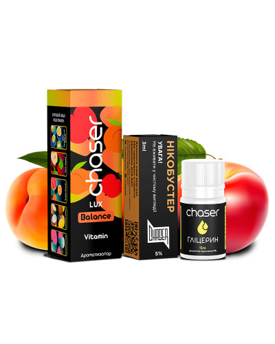 Набор для самозамеса Chaser LUX 30 мл "Vitamin" со вкусом персик яблоко