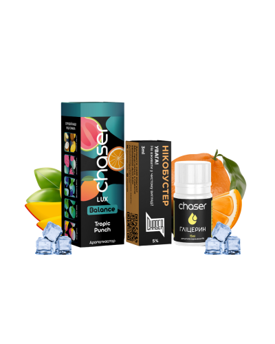 Набор для самозамеса Chaser LUX 30 мл "Tropic Punch Ice" со вкусом гуава апельсин манго лед