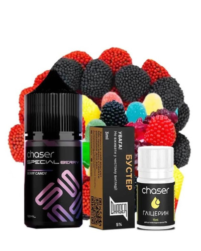 Набор для самозамеса Chaser Special Berry 30 мл 50 мг Berry cangy (ягодная конфета)