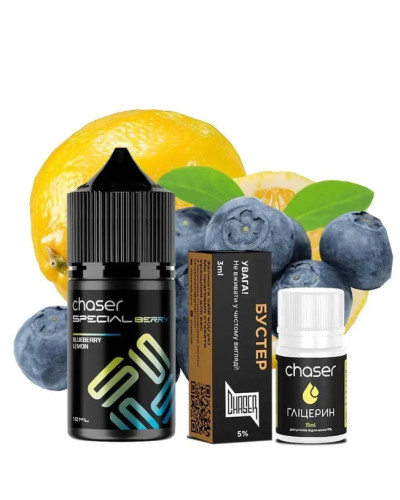 Набор для самозамеса Chaser Special Berry 30 мл 50 мг Blueberry lemon (черника лимон)
