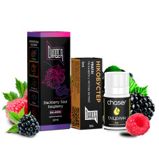 Нобір для самозамісу CHASER BLACK 30 мл "Blackberry Sour Raspberry" зі смаком ожина кисла малина
