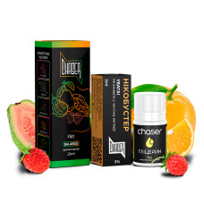 НАБІР ДЛЯ САМОЗАМІСУ CHASER BLACK 30 МЛ "FLIRT" ЗІ СМАКОМ АПЕЛЬСИНА ГУАВИ СУНИЦІ