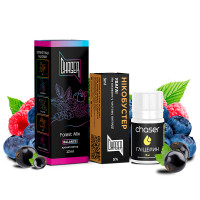 НАБОР ДЛЯ САМОЗАМЕСА CHASER BLACK 30 МЛ "FOREST MIX" СО ВКУСОМ ЧЕРНИКИ СМОРОДИНЫ МАЛИНЫ