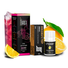 НАБОР ДЛЯ САМОЗАМЕСА CHASER BLACK 30 МЛ "PINK LEMONADE" СО ВКУСОМ РОЗОВОГО ЛИМОНАДА