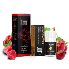 НАБІР ДЛЯ САМОЗАМІСУ CHASER BLACK 30 МЛ "TRIPLE BERRY" ЗІ СМАКОМ СМОРОДИНА ВИШНЯ МАЛИНА