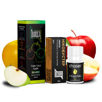 НАБІР ДЛЯ САМОЗАМІСУ CHASER BLACK 30 МЛ "TRIPLE SOUR APPLE" ЗІ СМАКОМ ТРЬОХ СОРТІВ КИСЛИХ ЯБЛУК