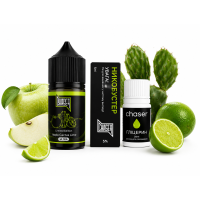 Набор для самозамеса CHASER BLACK 30 мл "Apple Cactus Lime" — сочный микс яблока, кактуса и лайма