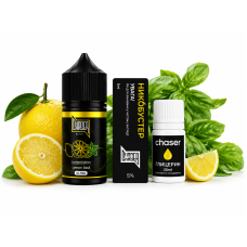 Набір для самозамісу CHASER BLACK 30 МЛ "Lemon Basil" — освіжаюче поєднання лимона та базіліка
