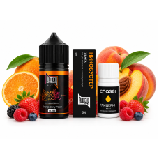 Набір для самозамісу CHASER BLACK 30 МЛ "Orange Berry Peach" зі смаком апельсину ягід і персика