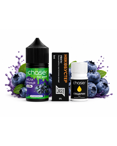 Набор для самозамеса CHASER FOR PODS 30 мл со вкусом Кислая Черника
