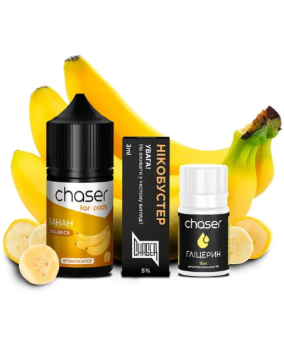 Набір для самозамісу CHASER FOR PODS 30 мл зі смаком банан