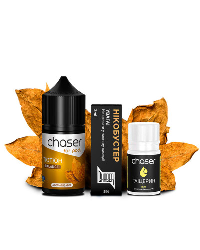 Набір для самозамісу CHASER FOR PODS 30 мл зі смаком тютюн