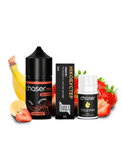 Набор для самозамеса CHASER Mix 30 мл со вкусом Клубника банан