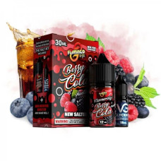 НАБІР ДЛЯ САМОЗАМІСУ FLAMINGO 30 МЛ 50 МГ BERRY COLA ЗІ СМАКОМ ЯГІД ТА КОЛИ