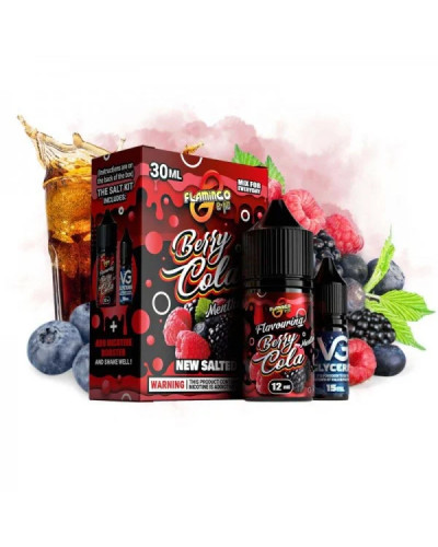 НАБОР ДЛЯ САМОЗАМЕСА FLAMINGO 30 МЛ 50 МГ BERRY COLA СО ВКУСОМ ЯГОД И КОЛЫ