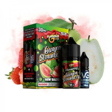 НАБІР ДЛЯ САМОЗАМІСУ FLAMINGO 30 МЛ 50 МГ GUAVA STRAWBERRY ЗІ СМАКОМ ГУАВИ ТА ПОЛУНИЦІ