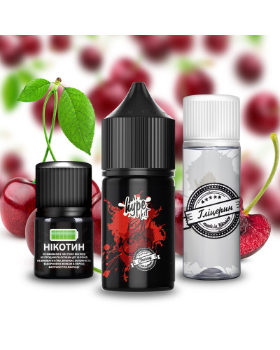 НАБОР ДЛЯ САМОЗАМЕСА HYPE 30 МЛ 50 МГ СО ВКУСОМ ВИШНИ