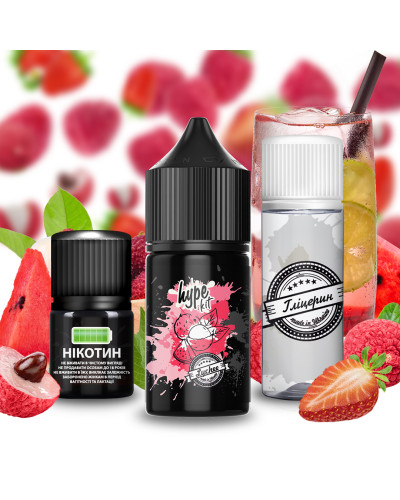 НАБІР ДЛЯ САМОЗАМІСУ HYPE 30 МЛ 50 МГ ЗІ СМАКОМ ЛІЧІ