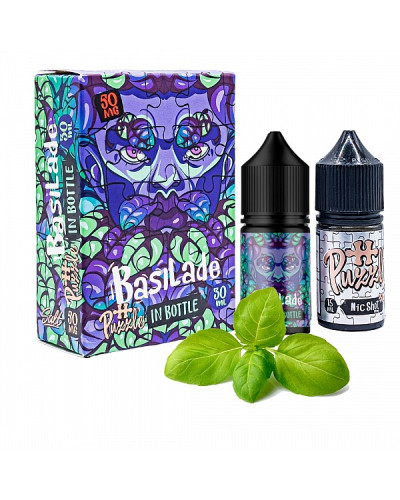 Набір для самозамісу In Bottle Salt Puzzle 30 мл 50 мг "Basilade" зі смаком базилік лимонад