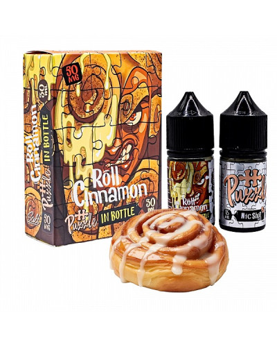 Набір для самозамісу In Bottle Salt Puzzle 30 мл 50 мг "Cinnamon Roll" зі смаком булочка кориця