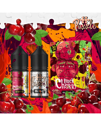 Набор для самозамеса In Bottle Salt Puzzle 30 мл 50 мг "Black Cherry" со вкусом черная вишня