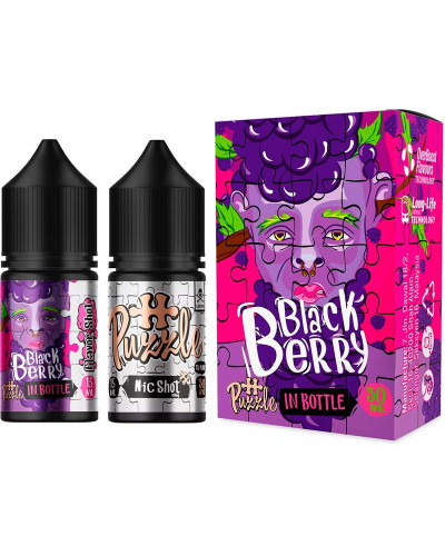 Набор для самозамеса In Bottle Salt Puzzle 30 мл 50 мг "BLACKBERRY" со вкусом черники