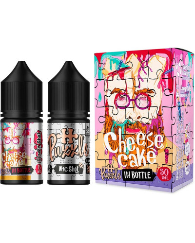 Набор для самозамеса In Bottle Salt Puzzle 30 мл 50 мг "CHEESE CAKE" со вкусом чизкейк