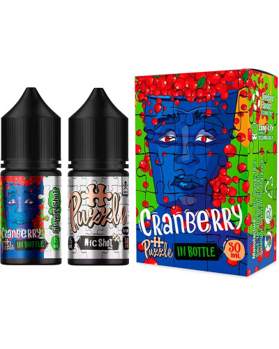 Набор для самозамеса In Bottle Salt Puzzle 30 мл 50 мг "CRANBERRY" со вкусом клюква