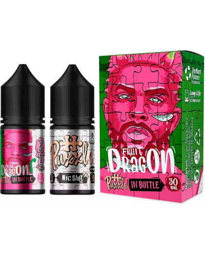 Набір для самозамісу In Bottle Salt Puzzle 30 мл 50 мг "DRAGON FRUIT" зі смаком драгонфрукт